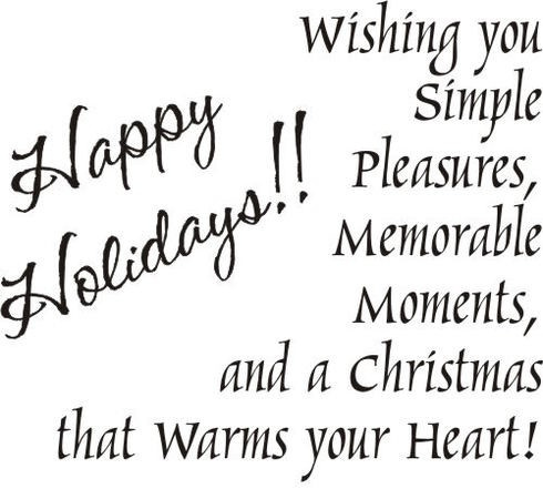 Simple Pleasures Christmas Greeting